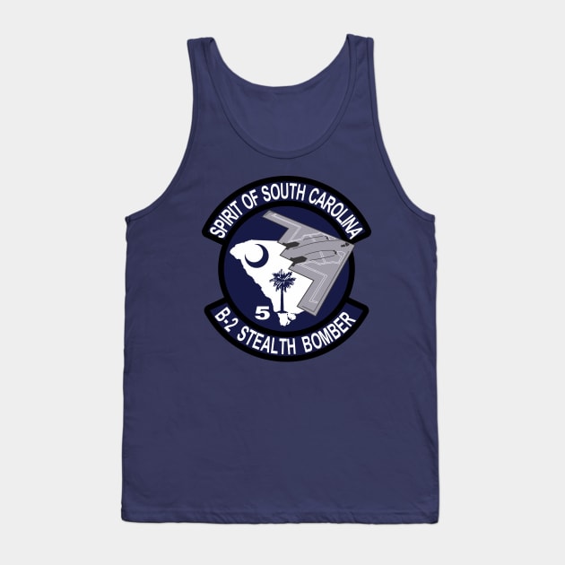 B-2 Stealth Bomber - South Carolina Tank Top by MBK